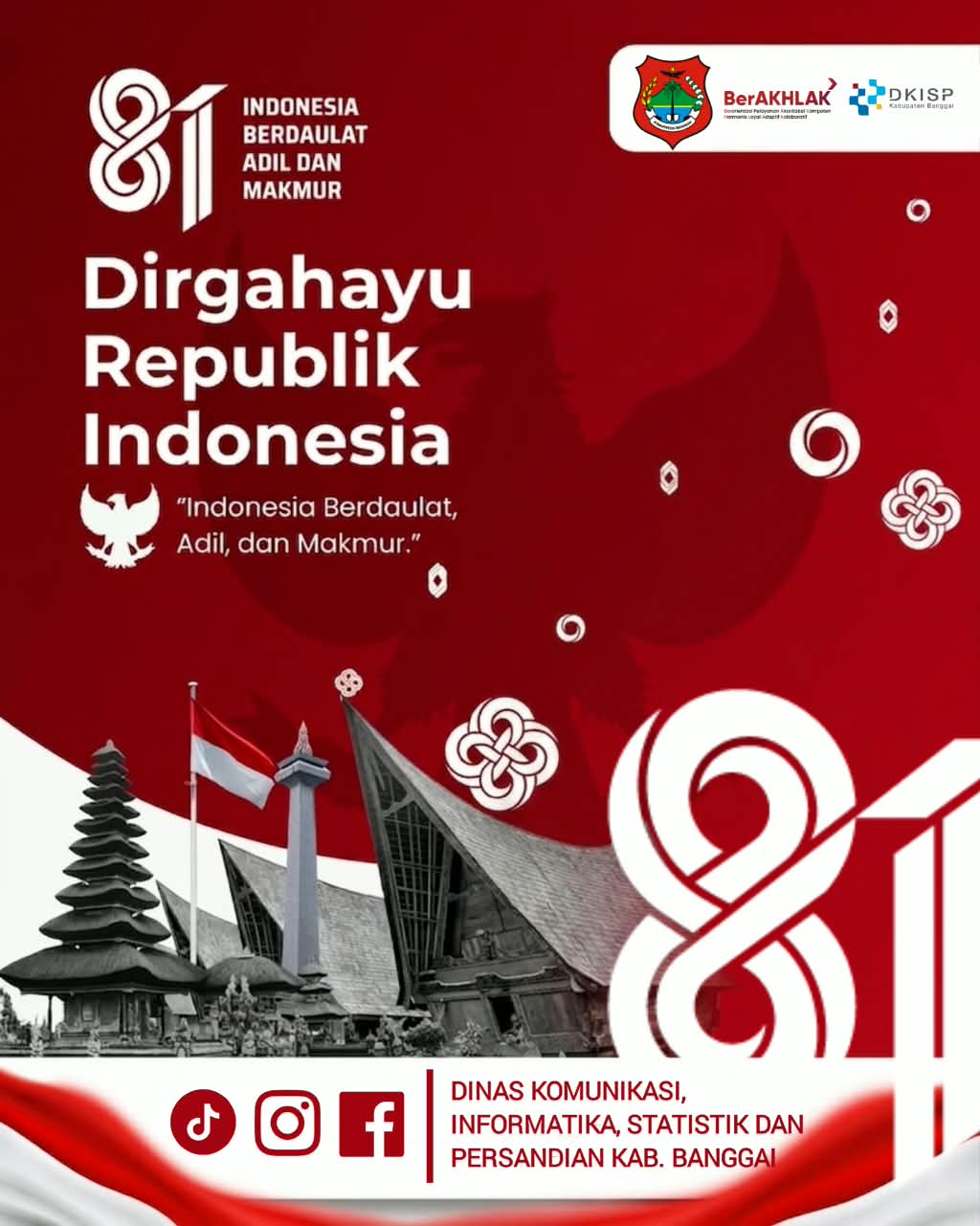 Dirgahayu Republik Indonesia Ke-81 Tahun